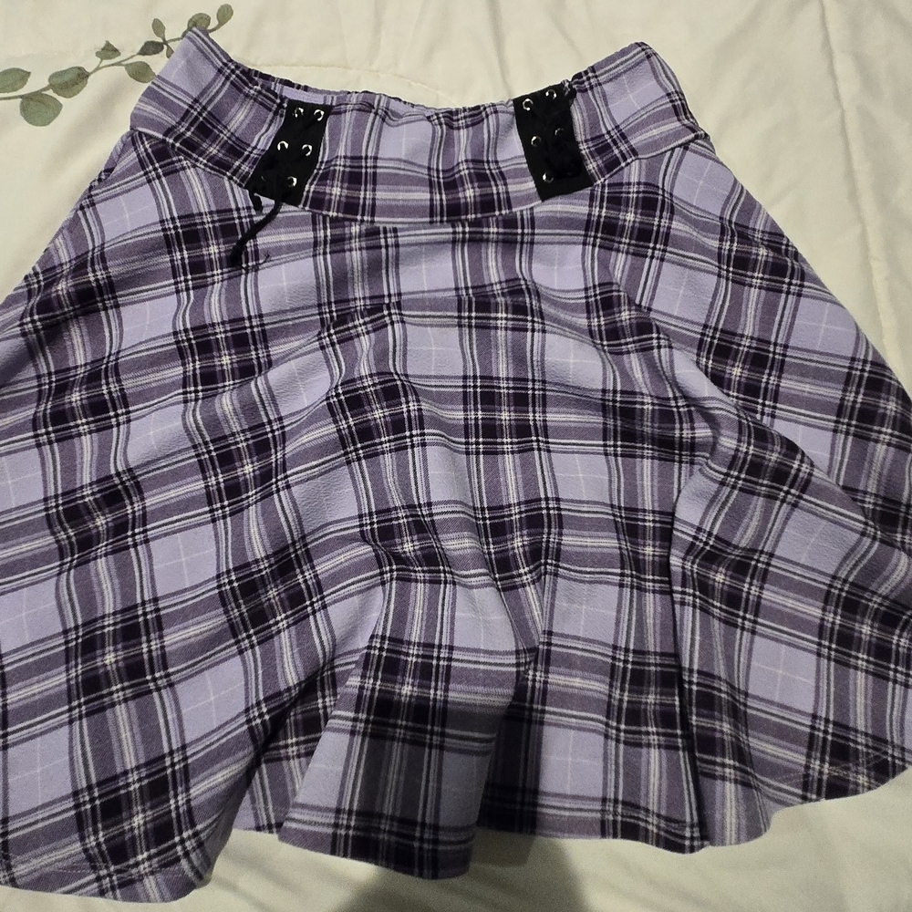 Plaid Purple Skirt From Hot Topic